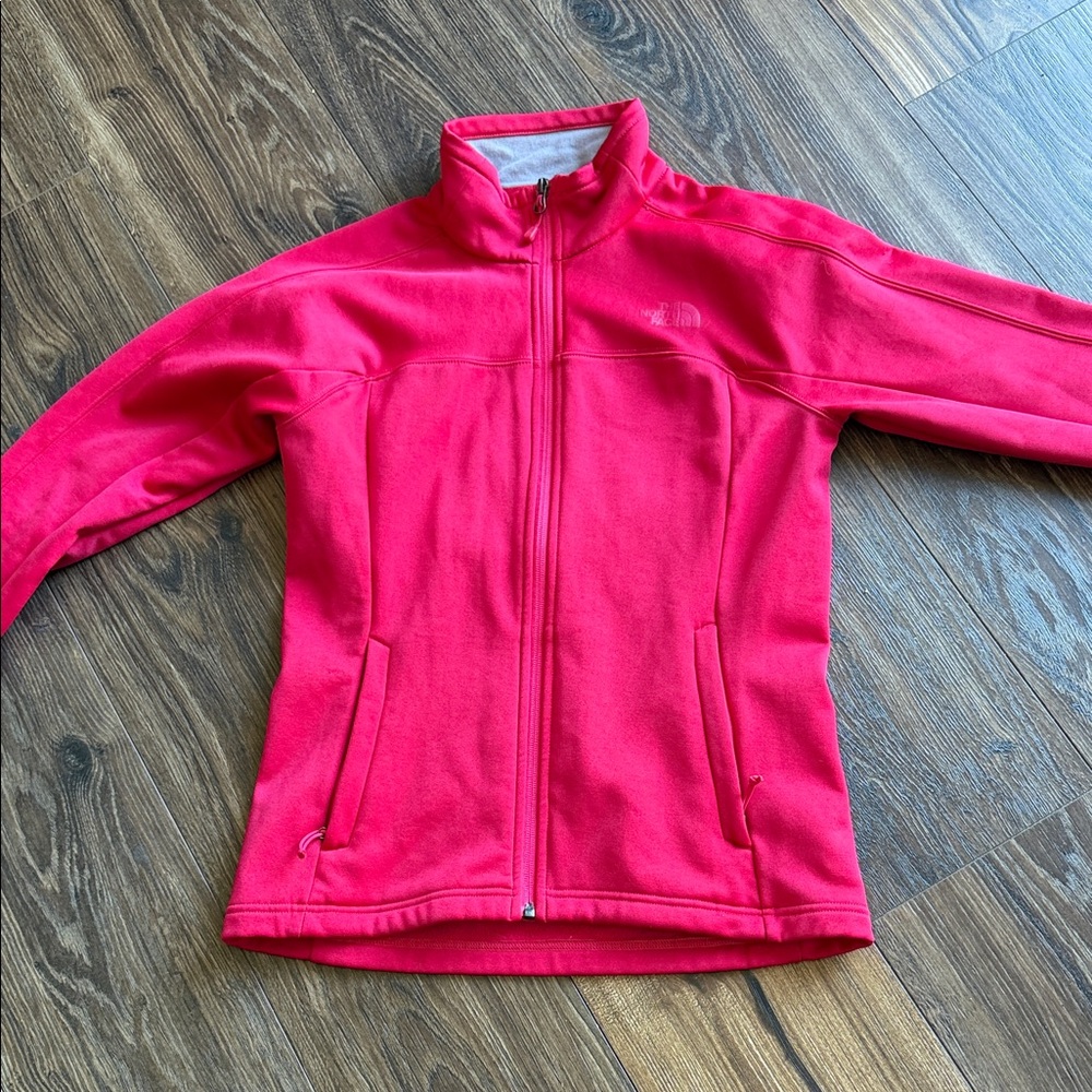 The North Face Red Full-Zip Fleece Jacket